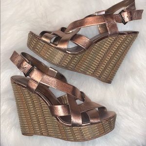 Vince Camuto Metallic Wedges